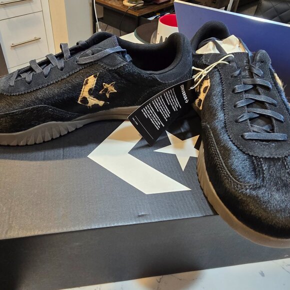 New Converse Run Star Trainer Low Shoes - Black PONY HAIR 2025 RARE MENS 10 - Picture 4 of 16